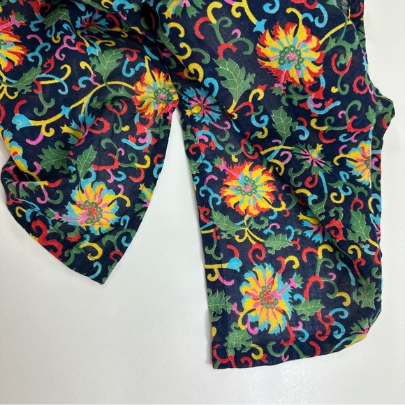 Diza Gabo Designer Lightweight Floral Multicolor Women's Top L-XL - Picture 8 of 9